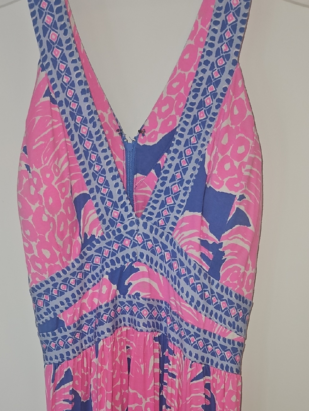 Lilly Pulitzer Pink and Blue Printed Dress